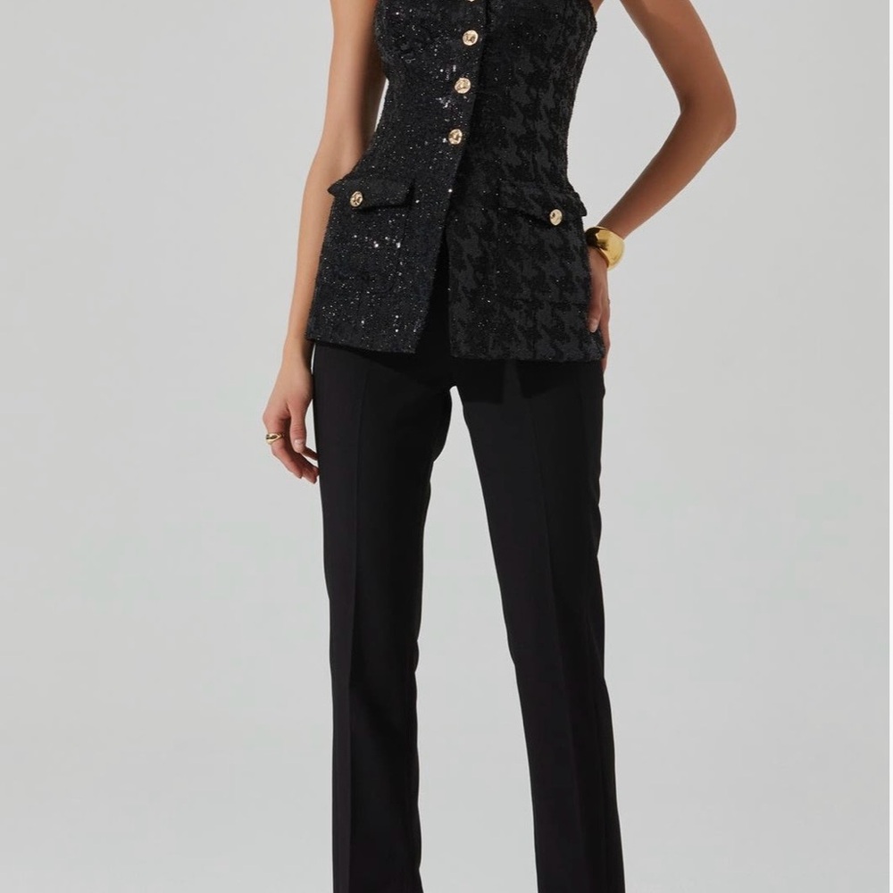 ASTR the Label Milani Sequin Corset Top ✨ Elegant Strapless | Size